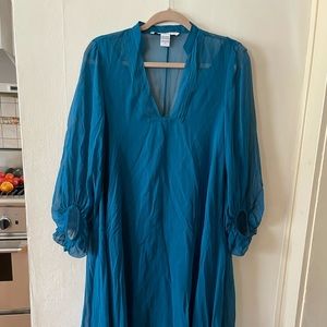 DVF Teal Dress